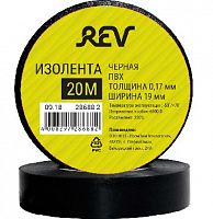 картинка Изолента ПВХ REV 28688 2 Изолента ПВХ 0,18х19мм Черная 20м Profi от магазина Tovar-RF.ru