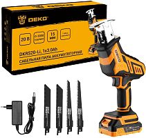 картинка Сабельная пила DEKO DKRS20-Li, 20В, 1x3.0Ач 083-1059 от магазина Tovar-RF.ru