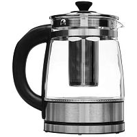 картинка чайник электрический kitfort кт-6119 1.7л. 2200вт прозрачный (корпус: стекло) от магазина Tovar-RF.ru