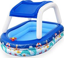 картинка бассейны bestway бассейн надувной с навесом от солнца 54370 sea captain family pool (8943)от магазина Tovar-RF.ru