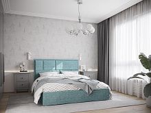 картинка Кровать интерьерная НК-МЕБЕЛЬ MADISON new кровать 1600х2000 Рогожка Мята 72305918 (2 кор.) НК-МЕБЕЛЬ MADISON new кровать 1600х2000 Рогожка Мята 72305918 (2 кор.) от магазина Tovar-RF.ru