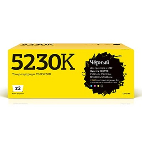 картинка t2 tk-5230k тонер-картридж для kyocera ecosys m5521cdn/m5521cdw/p5021cdn/p5021cdw (2600 стр.) чёрный, с чипом магазин Tovar-RF.ru являющийся официальным дистрибьютором в России картинка t2 tk-5230k тонер-картридж для kyocera ecosys m5521cdn/m5521cdw/p5021cdn/p5021cdw (2600 стр.) чёрный, с чипом от магазина Tovar-RF.ru