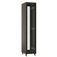 картинка шкаф серверный hyperline (ttbr-4261-dd-ral9004) напольный 42u 600x1000мм пер.дв.перфор. задн.дв.перфор. 2 бок.пан. направл.под закл.гайки 800кг черный 910мм 2055мм ip20 сталь от магазина Tovar-RF.ru