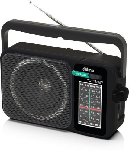 картинка радиоприемник ritmix rpr-303, черный магазин Tovar-RF.ru являющийся официальным дистрибьютором в России картинка радиоприемник ritmix rpr-303, черный от магазина Tovar-RF.ru