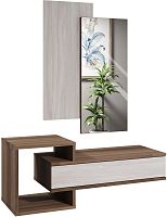 картинка Модульная мебель МЕБЕЛЬ-КОМПЛЕКС ЛАЙТ Туалетный столик с зеркалом Шимо темный / Шимо светлый/МК (1 кор.) от магазина Tovar-RF.ru