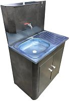 картинка Умывальник АКВАТЕКС ДУЭТ (бак антикорроз. без ЭВН+мойка нерж.) серебро от магазина Tovar-RF.ru