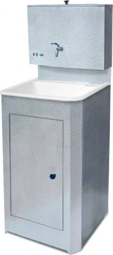 картинка Умывальник АКВАТЕКС (бак антикорроз. без ЭВН+мойка пласт.) серебро АКВАТЕКС бак антикорроз. без ЭВН+мойка пласт. серебро от магазина Tovar-RF.ru
