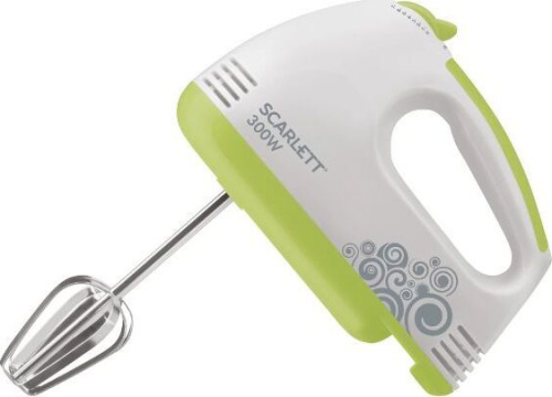 картинка миксер scarlett sc-hm40s05 белый с зеленым scarlett sc-hm40s05 белый с зеленым от магазина Tovar-RF.ru