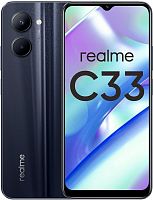 картинка смартфон realme c33 4/128gb черный от магазина Tovar-RF.ru