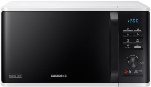 картинка микроволновая печь samsung mg-23k3515aw/bw белый /черный от магазина Tovar-RF.ru