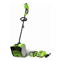 картинка Greenworks Снегоуборщик аккумуляторный GD40SSK2, (40V, 30 см, бесщеточный, с 1хАКБ 2 А.ч и ЗУ) [2600807UA] от магазина Tovar-RF.ru