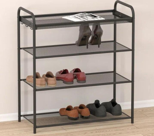 картинка Подставка для обуви ЗМИ Подставка для обуви "Верона 24" (VERONA 24 shoe rack) черный ПДОВ24 Ч ЗМИ Подставка для обуви "Верона 24" (VERONA 24 shoe rack) черный ПДОВ24 Ч от магазина Tovar-RF.ru