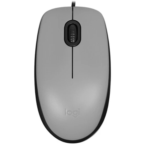 картинка 910-006760 мышь logitech m110 silent mid grey [бесшумная, оптическая, 1000dpi, usb, 1.8м]  от магазина Tovar-RF.ru