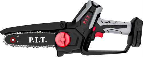 картинка Пила цепная аккумуляторная P.I.T. Пила цепная аккум. мини PKE20H-150A SOLO (20В, шина 6"/150мм, 3100об/мин, ск. цепи 6,5 м/с) P.I.T. Пила цепная аккум. мини PKE20H-150A SOLO (20В, шина 6"/150мм, 3100об/мин, ск. цепи 6,5 м/с) от магазина Tovar-RF.ru