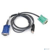 картинка aten 2l-5202u кабель kvm  usb(тип а male)+hdb15(male) <->  sphd15(male) 1,8м., черный. от магазина Tovar-RF.ru