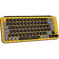 картинка 920-010716 logitech клавиатура беспроводная pop keys, blast yellow  от магазина Tovar-RF.ru