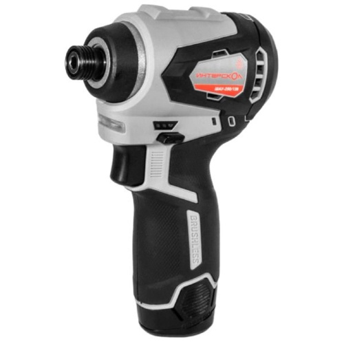 картинка ИНТЕРСКОЛ ШАУ-220/12ВЭ бесщеточный ударный аккум. шуруповерт АПИ-Т [803.2.2.70] { Li-ion, кейс, 2 аккум., 2,0 Ач, ЗУ } от магазина Tovar-RF.ru