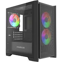 картинка powercase alisio micro z3b argb v2, tempered glass, 3x 120mm argb fan, чёрный, matx  (camzb-a3-v2) от магазина Tovar-RF.ru