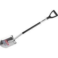 картинка Лопата "Артель-НС" штыковая из нержавеющей стали, эргономичный алюминиевый черенок, с рукояткой, Зубр Профессионал [39407_z01] от магазина Tovar-RF.ru