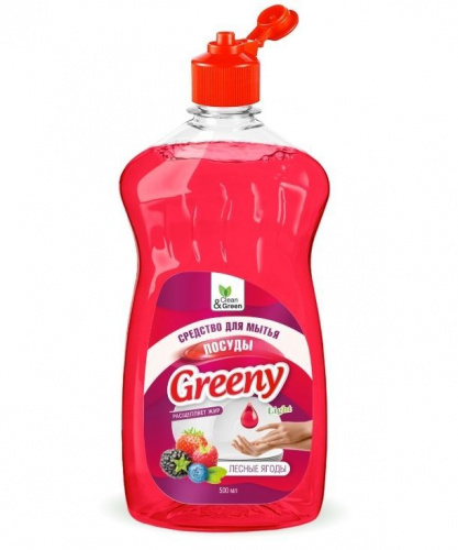 картинка Средство для мытья посуды CLEAN&GREEN CG8155 Greeny Light 500 мл. Лесные ягоды от магазина Tovar-RF.ru