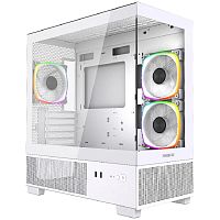 картинка powercase vision micro m3w, tempered glass, 3x 120mm argb pwm fan, белый, matx  (cvmmw-a3) от магазина Tovar-RF.ru