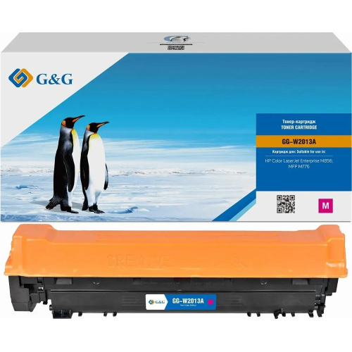 картинка картридж лазерный g&g gg-w2013a w2013a(659a) пурпурный (13000стр.) для hp clj ent m856/mfp m776 от магазина Tovar-RF.ru