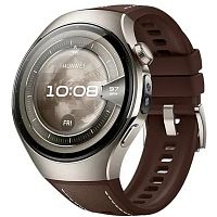 картинка умные часы watch 5 46mm lte brown composite rts-al00 55020evm huawei от магазина Tovar-RF.ru