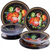 картинка набор посуды LORAINE Набор стеклянной посуды 19 предметов 30673 от магазина Tovar-RF.ru