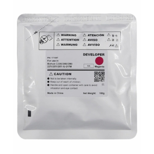 картинка девелопер iu-217m-developer для konica minolta bizhub c227i/c257i/c287i (cet) magenta, 180г, 90000 с от магазина Tovar-RF.ru