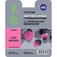картинка картридж струйный cactus cs-ept0486 светло-пурпурный (14.4мл) для epson stylus photo r200/r220/r300/r320/r340/rx500/rx600/rx620/rx640 от магазина Tovar-RF.ru