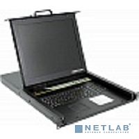 картинка procase e1708 консоль однорельсовая , квм 8 порт, lcd 17'', single rail console kvm 8 port, lcd d-sub, usb, разрешение 1280*1024, 8 кабелей от магазина Tovar-RF.ru