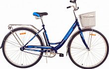 картинка велосипед pioneer patriot 28"/18" darkblue-blue-white+ корзинаот магазина Tovar-RF.ru