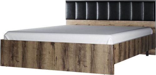 картинка Кровать АНРЭКС JAGGER Кровать 160М,цвет Дуб монастырский /Черный (2 уп) АНРЭКС JAGGER Кровать 160М,цвет Дуб монастырский /Черный (2 уп) от магазина Tovar-RF.ru