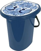 картинка Ведро-туалет INGREEN ING4002ГЖЛ 20л Гжель темно-синий от магазина Tovar-RF.ru
