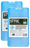 картинка аккумулятор холода stvol sac01_2 пластиковый, 300 гр/мин темп. поддержания 4,2ч 2шт от магазина Tovar-RF.ru
