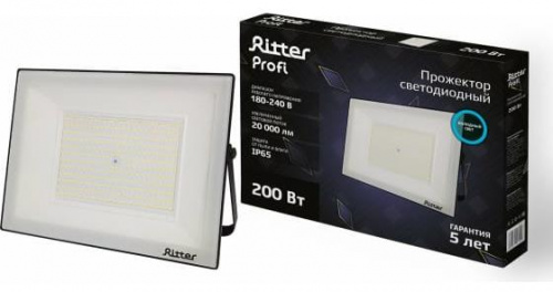 картинка Прожектор светодиодный RITTER (53412 3) PROFI 200 Вт/6500К от магазина Tovar-RF.ru