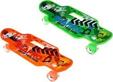 картинка лонгборд silapro лонгборд 59х18см, 4х колесный (pu led 6045мм, abec-7), крепление алюм, до 70кг 071-008от магазина Tovar-RF.ru