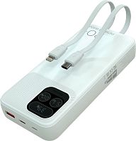 картинка зарядное устройство more choice (4620202550613) pb55-20 с кабелем 1usb 3.0a 22.5w pd - 20000mah белый от магазина Tovar-RF.ru