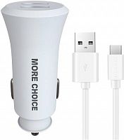 картинка азу more choice (4627151192130) ac23a 2usb 2.4a для type-c white от магазина Tovar-RF.ru