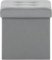 картинка Корпусная мебель LESET Плуто Пуф складной с крышкой велюр Velutto 12 (Антрацит) LESET Плуто Пуф складной с крышкой велюр Velutto 12 (Антрацит) от магазина Tovar-RF.ru