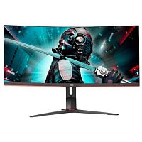 картинка lcd aoc 34" cu34g2xp {va curved 3440x1440 180hz 1ms 178/178 430cd 4000:1 2xhdmi2.0 2xdisplayport1.4 4xusb3.2 mm +регулировка по высоте} от магазина Tovar-RF.ru