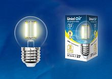 картинка G (Лампы-глобы) UNIEL (UL-00003252) LED-G45-7,5W/WW/E27/CL GLA01TR от магазина Tovar-RF.ru