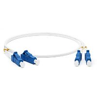 картинка hyperline fc-d2-9a1-lc/ur-lc/ur-h-1m-lszh-wh патч-корд волоконно-оптический (шнур) sm 9/125 (g.657), lc/upc-lc/upc, 2.0 мм, duplex, lszh, 1м от магазина Tovar-RF.ru