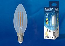 картинка Лампочки светодиодные UNIEL (UL-00005186) LED-C35-9W/4000K/E14/CL/DIM GLA01TR от магазина Tovar-RF.ru