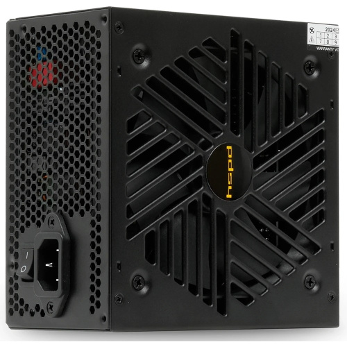 картинка Power Supply HSPD, 750W 80+ Gold (ATX, 2.52, Full modular, 1x24(20+4)pin mesh 550mm, 1xCPU*2 8(4+4)pin 650+150mm, 2xPCIe*2 8(6+2)pin 500+150mm, 2xSATA*3 450+150+150mm, 1xMOLEX4pin*3 450+150+150mm , Ac от магазина Tovar-RF.ru