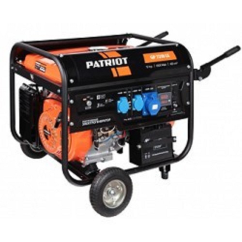 картинка Генератор бензиновый PATRIOT GP 7210LE [474101588] {Двигатель: 4т, OHV, АИ-92, 420 сс, 14 л.с; Мощность ном/макс: 6.0/6.5 кВт; Объём бака: 25 л;Розетки: 2 евро 16А,1 евро 32А;Вес: 86 кг;} от магазина Tovar-RF.ru