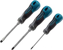 картинка Набор отверток GROSS Набор отверток комбинированный 3 шт, S2, трехкомпонентная рукоятка от магазина Tovar-RF.ru