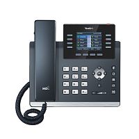 картинка yealink sip-t44u, 12 аккаунтов, 2 порта usb, цветной экран 2.8", blf, poe, gige, без бп, шт от магазина Tovar-RF.ru