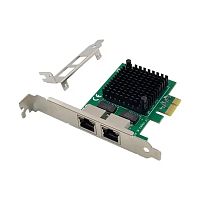 картинка orient xwt-int225l2pe, сетевая карта pci-ex1 v3.0 2xrj45 2.5gbe nic, intel i225v chipset, 2.5/1 гбит/с, 2 планки крепления (33251) от магазина Tovar-RF.ru