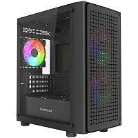 картинка powercase mistral micro em20, tempered glass, 2x140mm + 1x120mm frgb fan, чёрный, matx  (cmmem20b-l3) от магазина Tovar-RF.ru